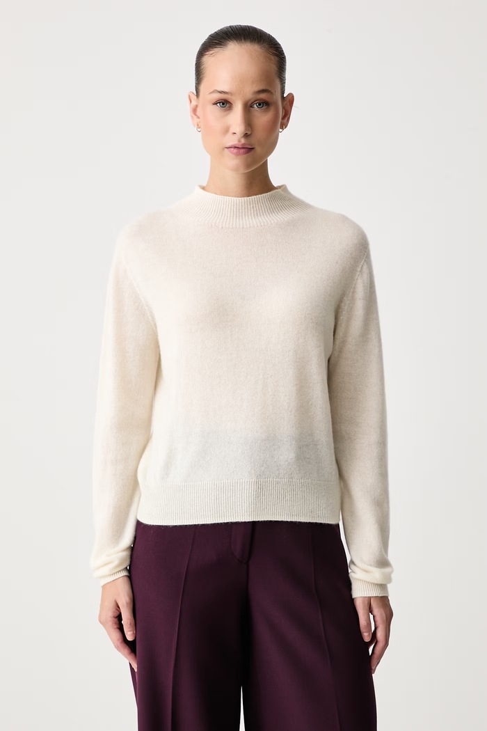 Kaos Sweter damski kaszmirowy beżowy SIHKT013
