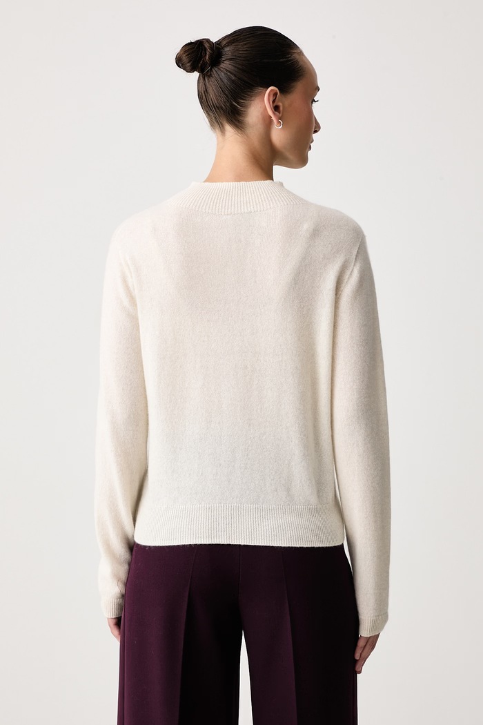 Odzież Kaos Sweter damski kaszmirowy SIHKT013 beżowy