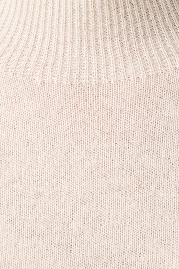 Sweter damski kaszmirowy Kaos beżowy SIHKT013