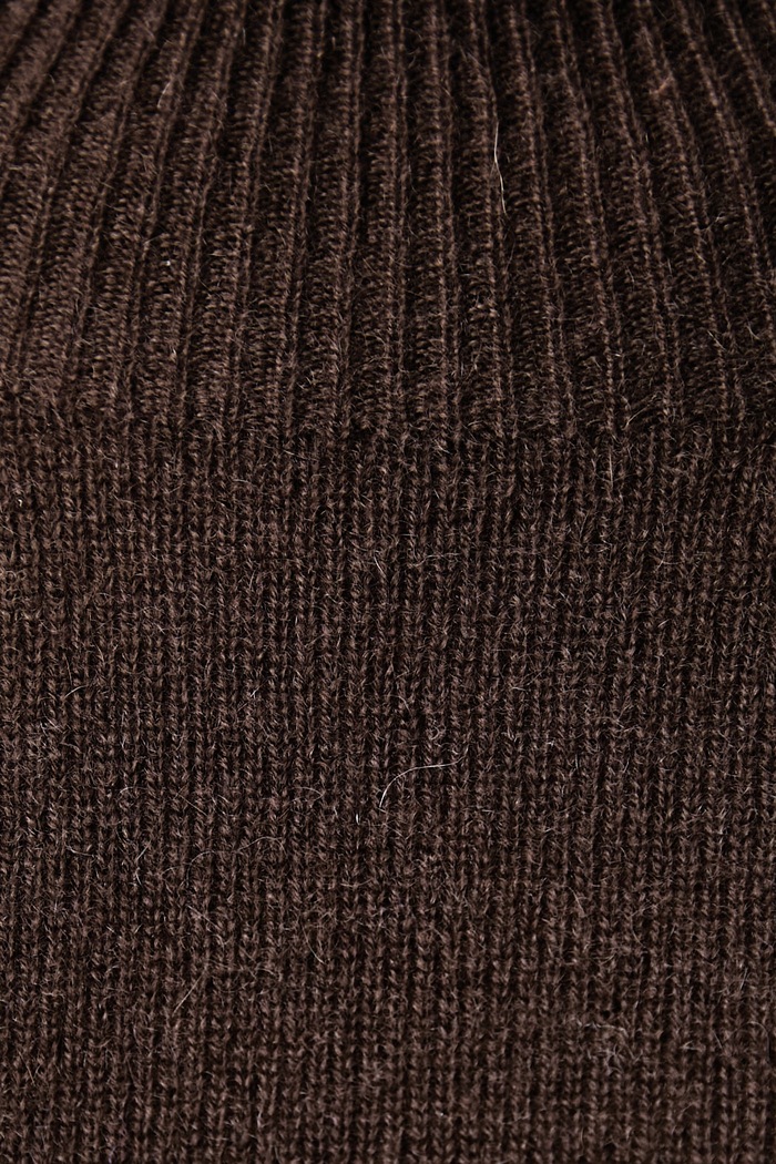 Sweter damski kaszmirowy Kaos brązowy SIHKT013