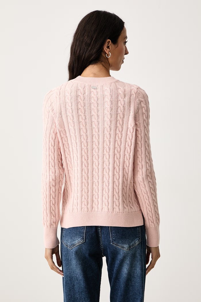 Odjeća Barbour Pulover za žene s vunom Ashdown LKN1834 roza