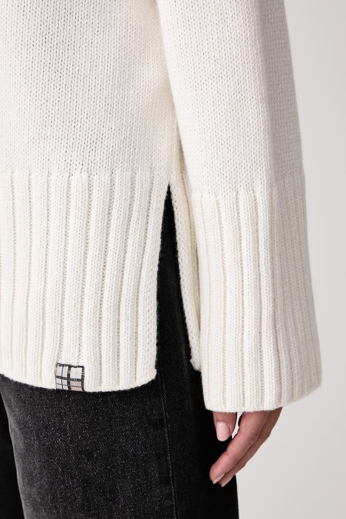Barbour sweter damski z dodatkiem wełny Gaia LKN1827