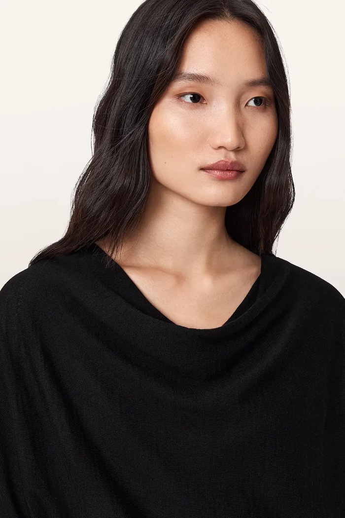 Sweter damski wełniany RIDLEY AllSaints W094KC czarny