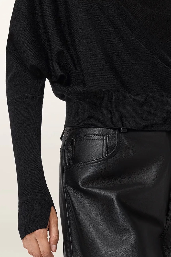 Sweter damski wełniany RIDLEY AllSaints czarny W094KC