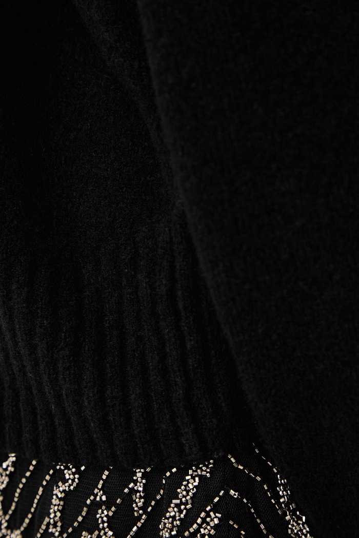 Sweter damski z dodatkiem merino ASHA AllSaints czarny W139KF