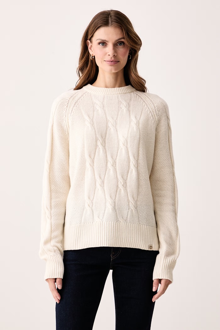 Colmar Sweter damski z wełną beżowy 43000008.2IG