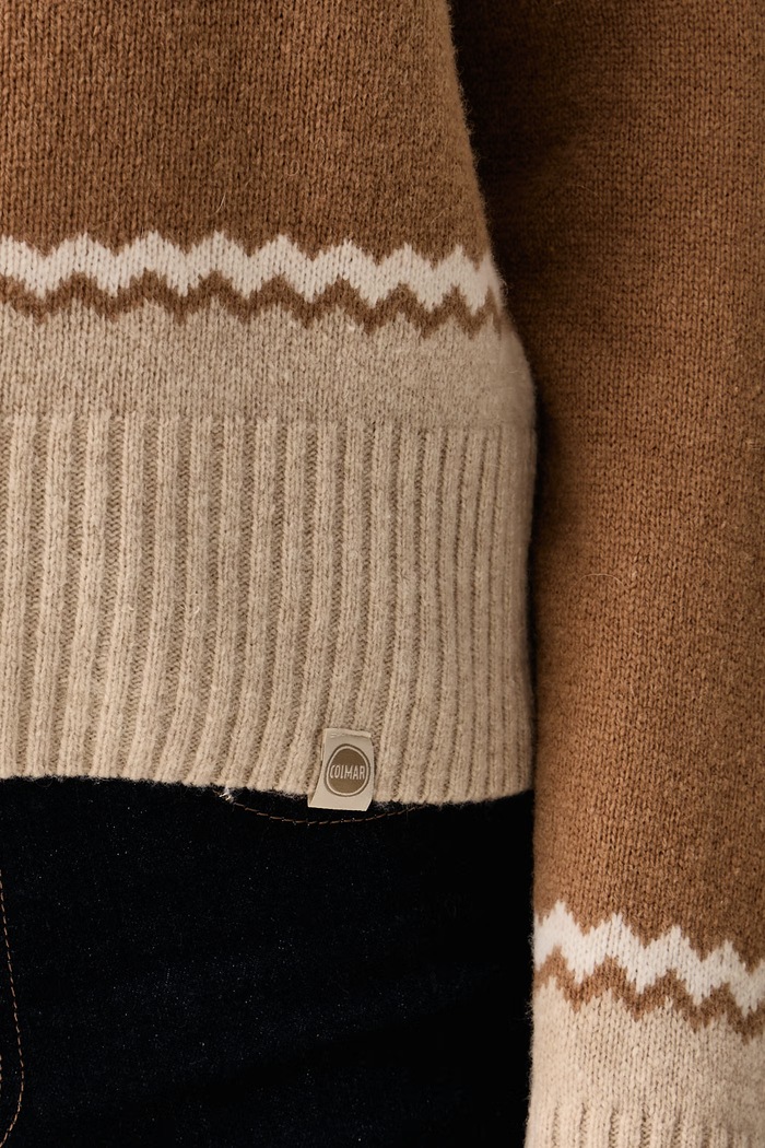Sweter damski z wełną Colmar 43000006.2GI beżowy