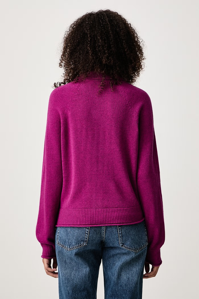 Îmbrăcăminte Lacoste Cardigan din lână merino pentru femei AF8274.ZK2 violet