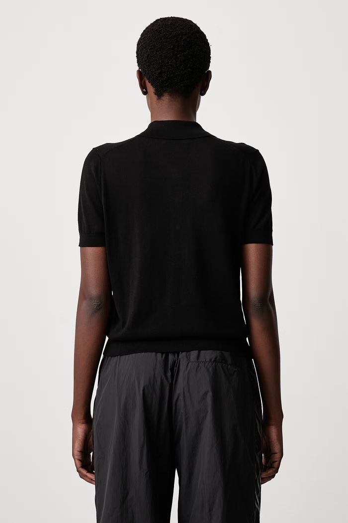 Odzież Lacoste Sweter z dodatkiem kaszmiru damski AF8273.031 czarny
