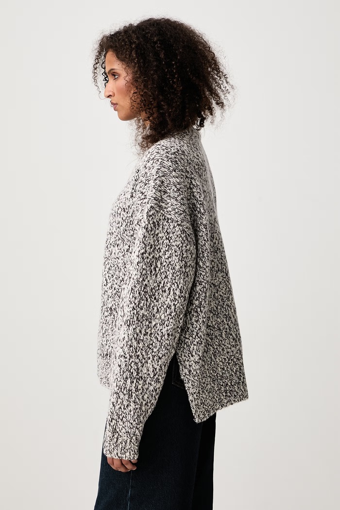 Sweter z wełną damski Lacoste AF8257.WT8 beżowy
