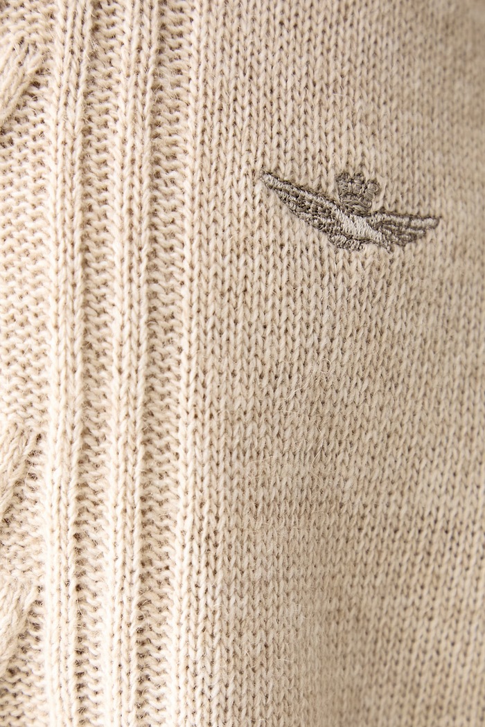 Aeronautica Militare Sweter damski z dodatkiem wełny MA1649DL00945