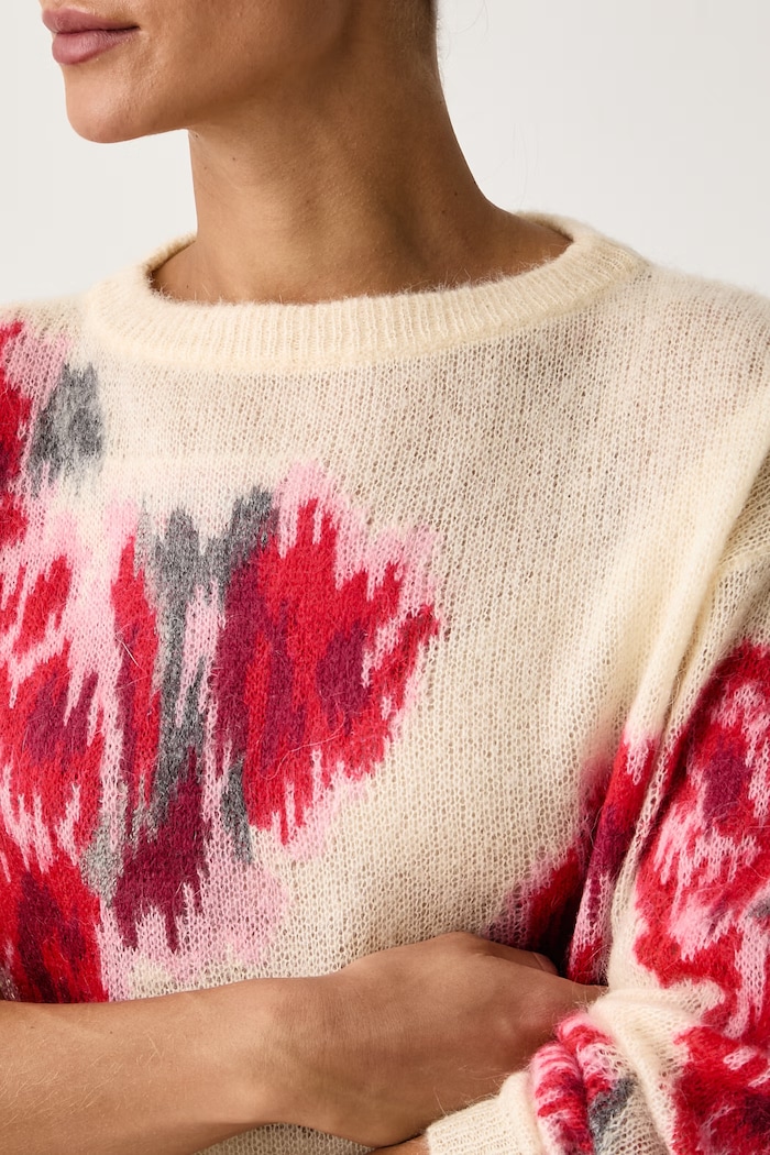 Sweter damski z wełną IBLSOLISTA iBlues 2627366202200 beżowy