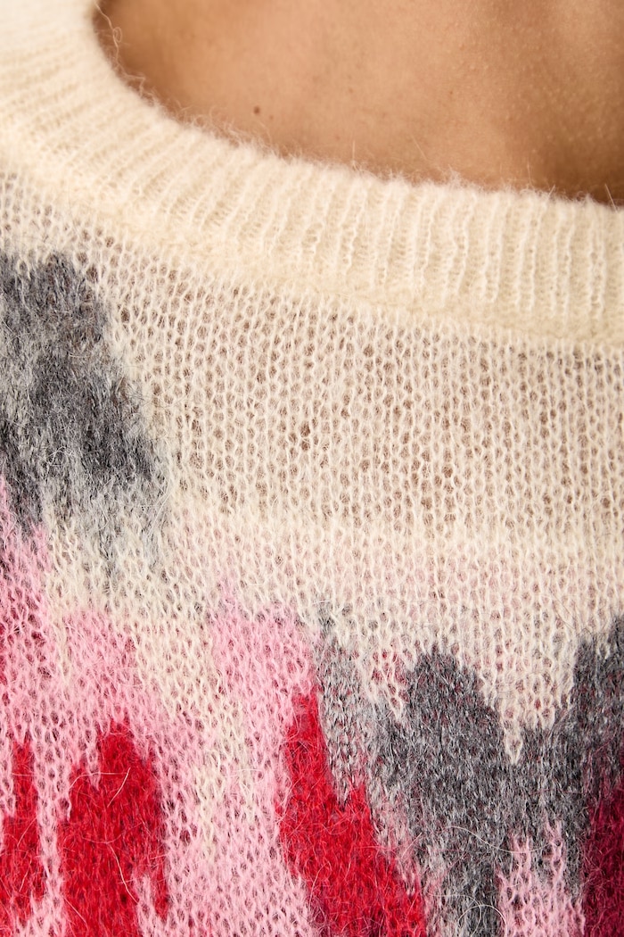Sweter damski z wełną IBLSOLISTA iBlues beżowy 2627366202200