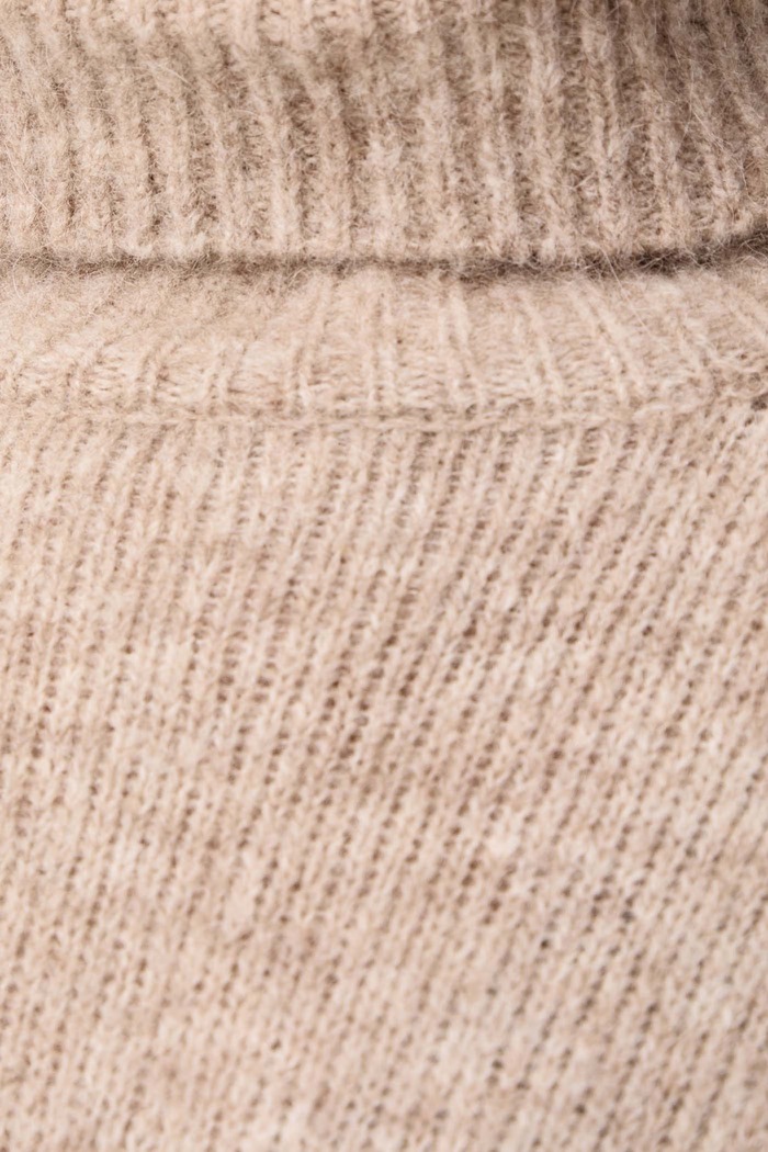 Sweter damski z wełną IBLNOCINO iBlues beżowy 2627366122200