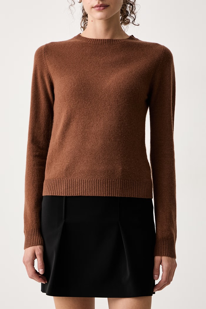 Sweter damski wełniany IBLRAFIA iBlues 2627366082200 brązowy