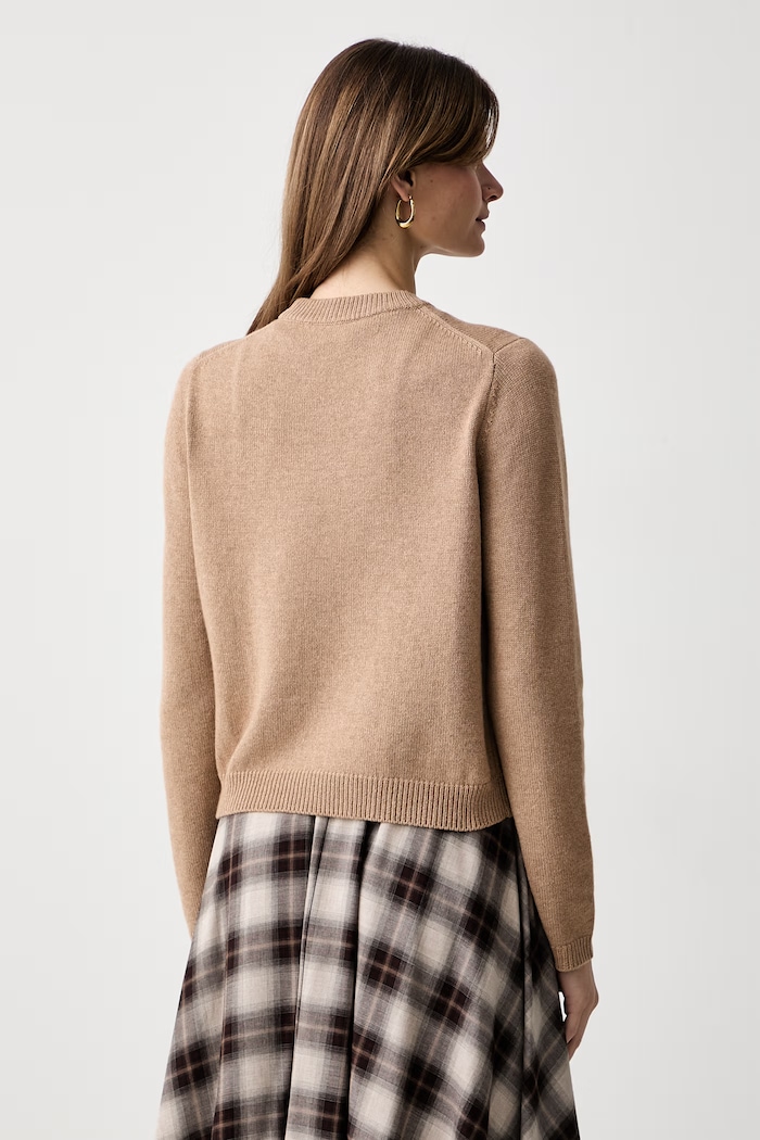 Odzież iBlues sweter damski z wełną IBLAFONA 2627366141200 beżowy