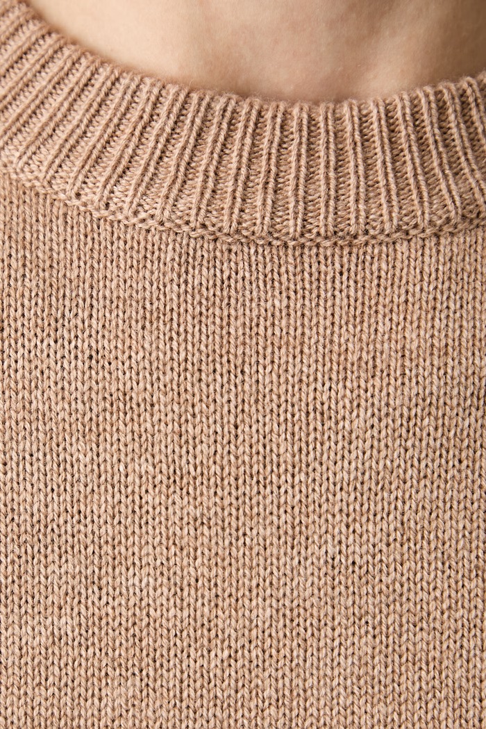 iBlues sweter damski z wełną IBLAFONA 2627366141200 beżowy