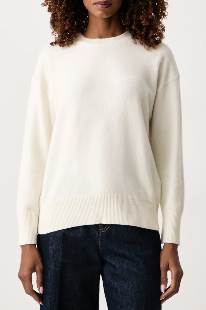 Sweter damski z wełną Emme by Marella Marella 2625366342200 beżowy