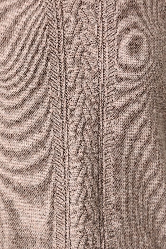 Sweter damski z wełną Emme by Marella Marella beżowy 2625366302200