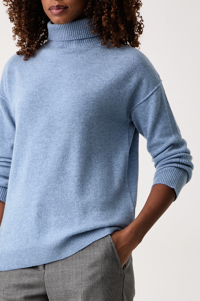 Sweter damski wełniany Emme by Marella Marella 2625366262200 niebieski