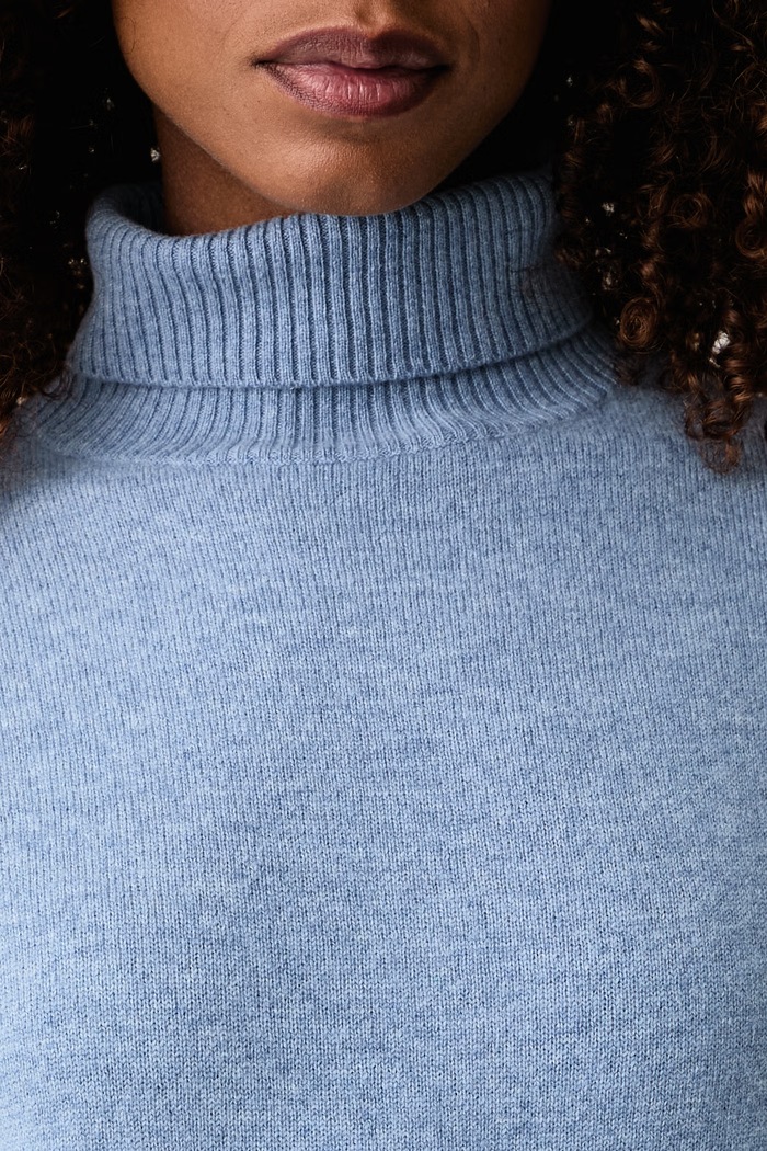 Sweter damski wełniany Emme by Marella Marella niebieski 2625366262200