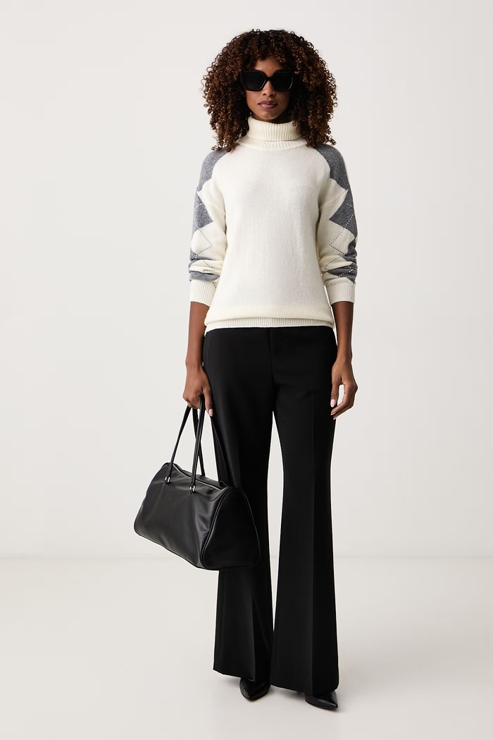 Marella Sweter damski z wełną Emme by Marella 2625366202200 beżowy AW26