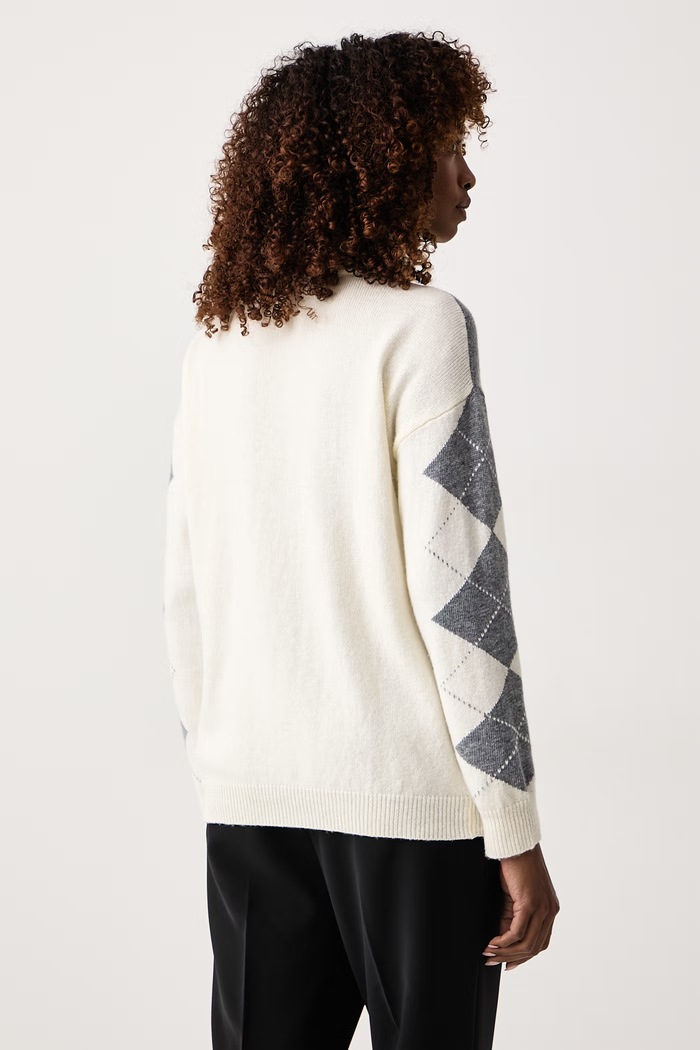 Odzież Marella Sweter damski z wełną Emme by Marella 2625366202200 beżowy