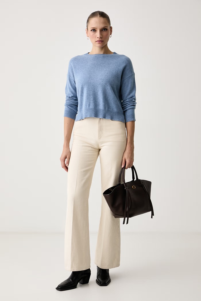 Marella Пуловер дамски от вълна Emme by Marella 2625366132200 син AW26