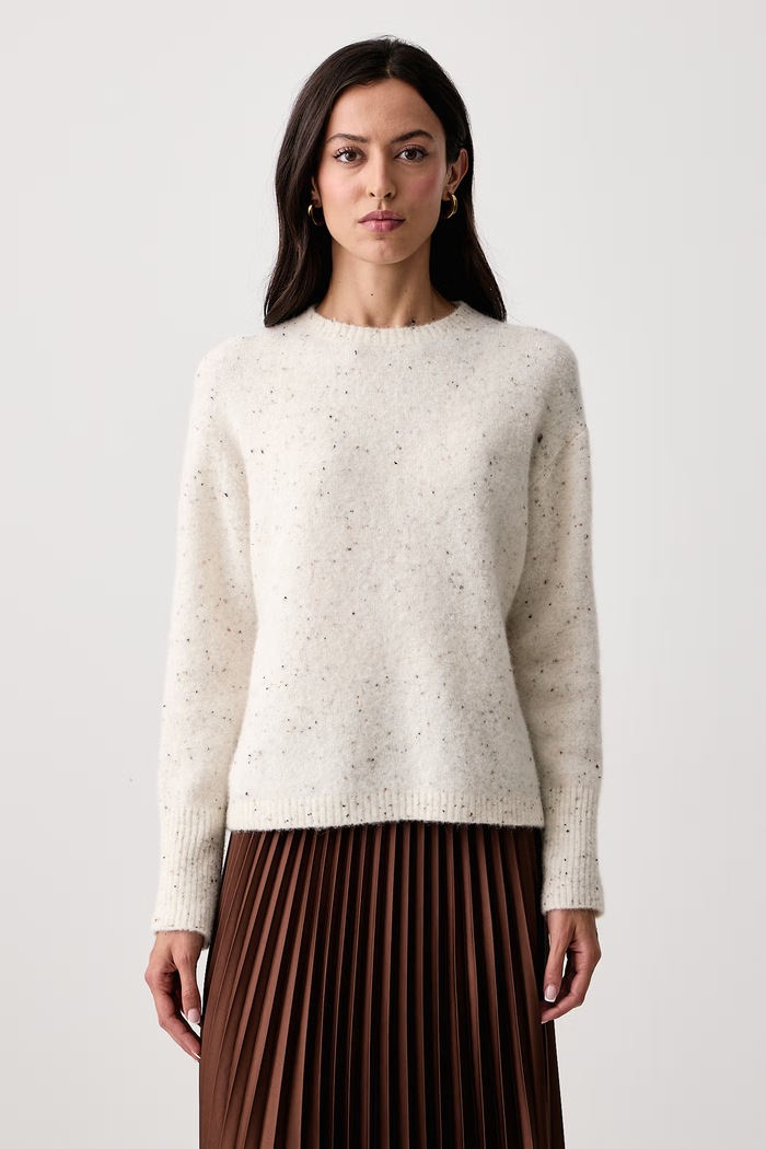 Marella Sweter damski z wełną MLLALCALI beżowy 2623366372200