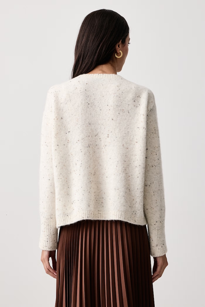 Odzież Marella Sweter damski z wełną MLLALCALI 2623366372200 beżowy