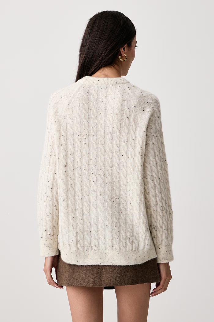 Odzież Marella Sweter damski z wełną MLLORA 2623366362200 beżowy