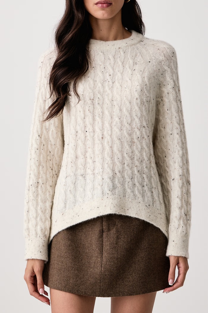 Sweter damski z wełną MLLORA Marella 2623366362200 beżowy