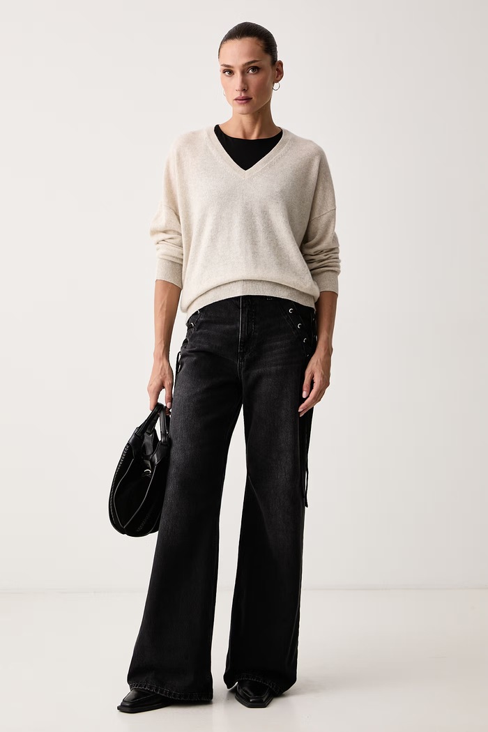 Marella Пуловер дамски от кашмир MLLBALTA 2623366315200 бежов AW26