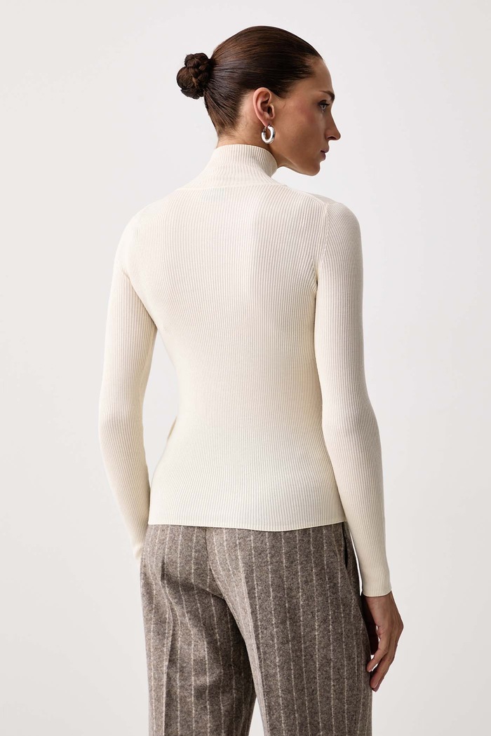 Odzież Marella Sweter damski z dodatkiem wełny MLLERESIA 2623366312200 beżowy