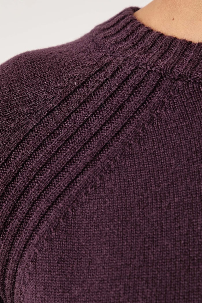 Sweter damski wełniany MLLBELLA Marella fioletowy 2623366295200