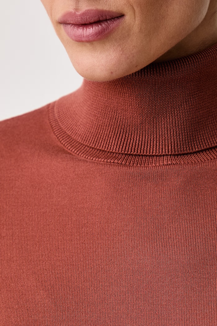 Sweter damski z lyocellu MLSGIOIA Marella brązowy 2623366274200