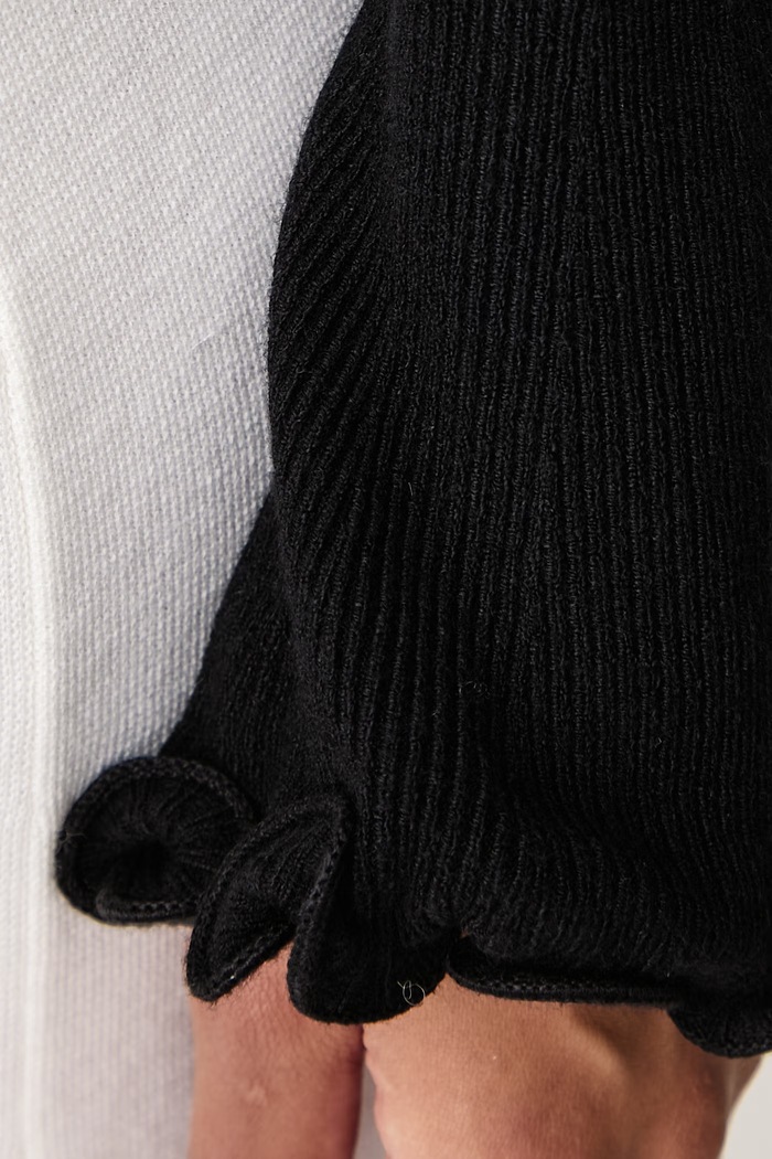 Sweter damski z wiskozą Fracomina czarny FS26WT7032K42001
