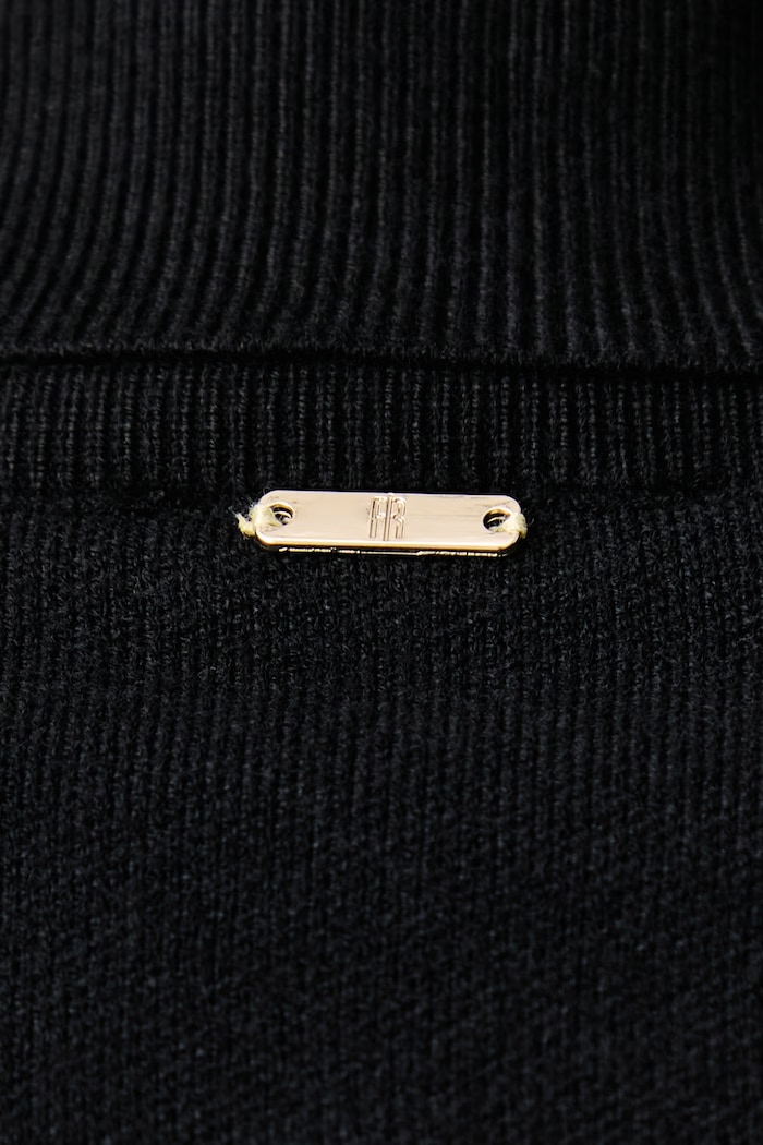Sweter damski z wiskozą Fracomina czarny FS26WT7008K50201
