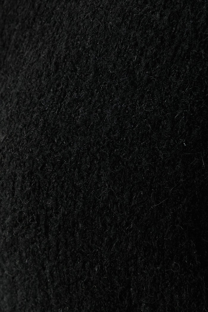Sweter damski z dodatkiem wełny Fracomina czarny FZ26WT7005K57201