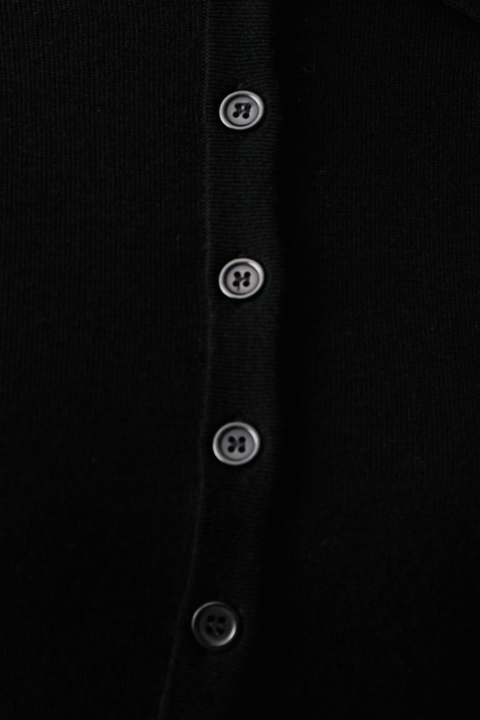 Body damskie z wełny merino Fracomina czarny B126WT5033K56701