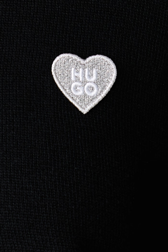 Sweter damski z wełną Sessiria HUGO czarny 50569394