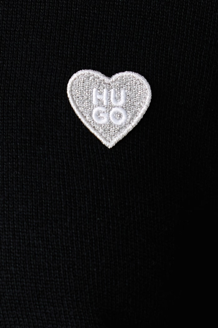 Sweter damski z wełną Sessiria HUGO czarny 50569394