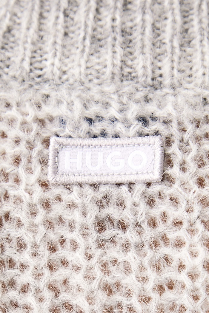 Sweter damski z wełną Slogeryna_B HUGO Blue szary 50571691
