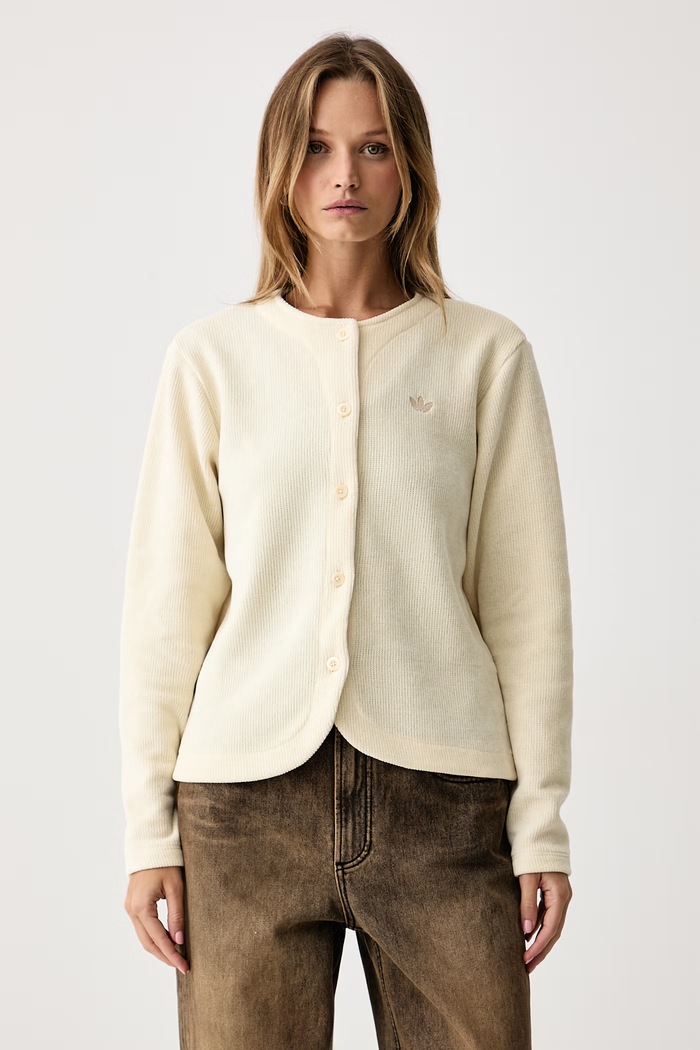adidas Originals Kardigan za žene Chenille bež LF6560