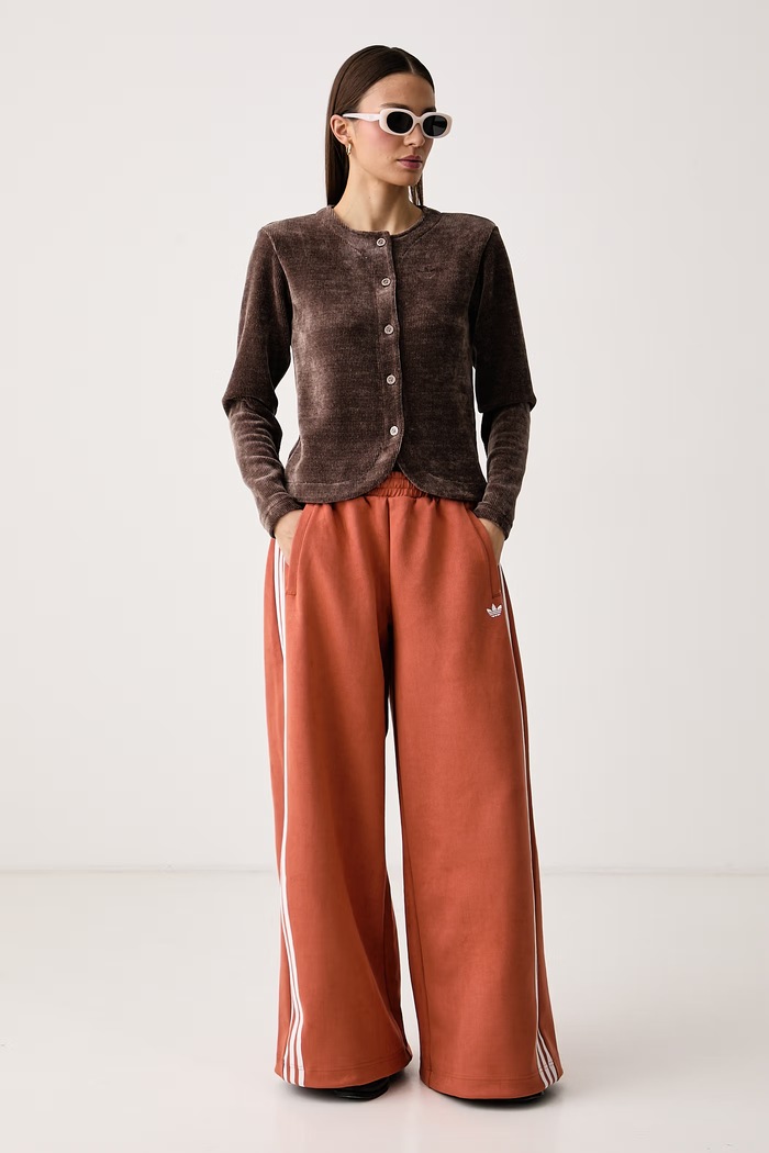adidas Originals Kardigan damski Chenille LF6544 brązowy AW26
