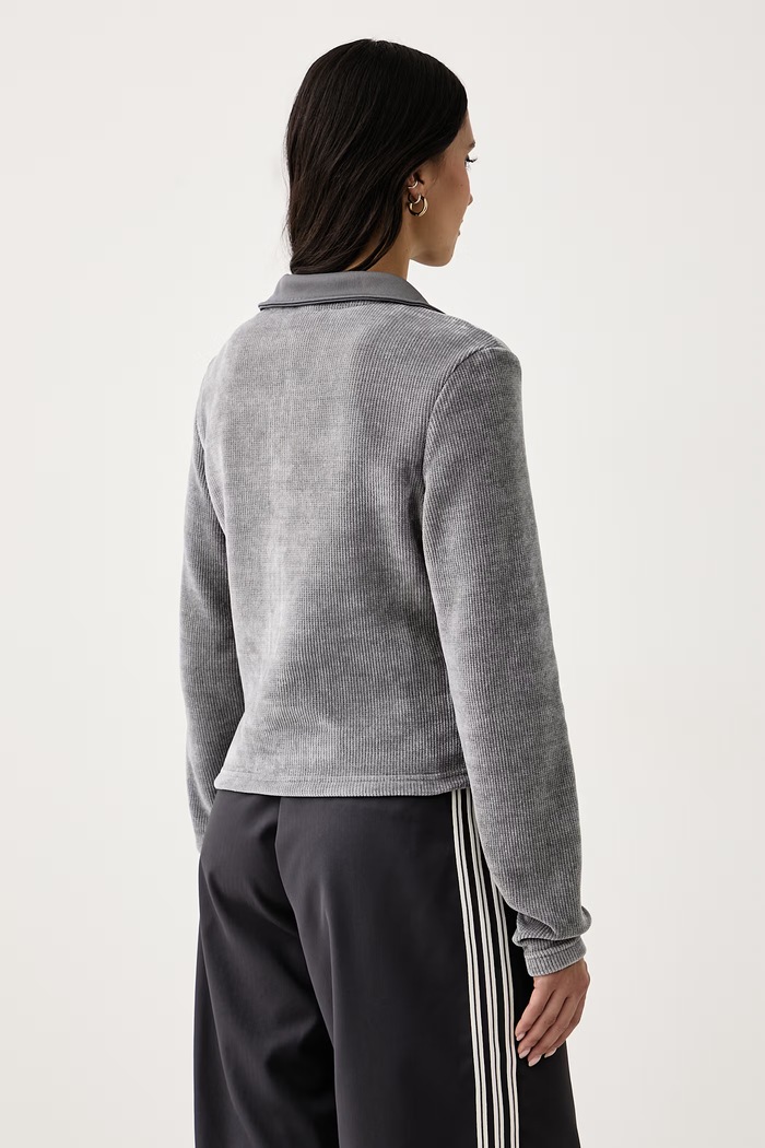Odzież adidas Originals Kardigan damski Chenille Zip Up LF6541 szary