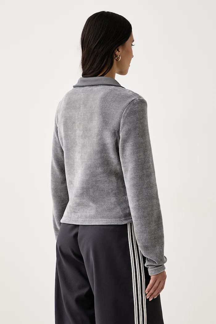 Odzież adidas Originals Kardigan damski Chenille Zip Up LF6541 szary