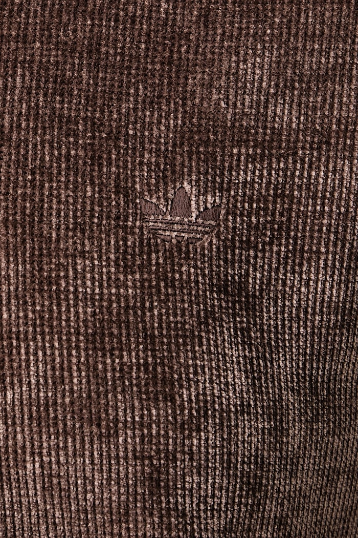 Vesta za žene Chenille Zip Up adidas Originals smeđa LF6540