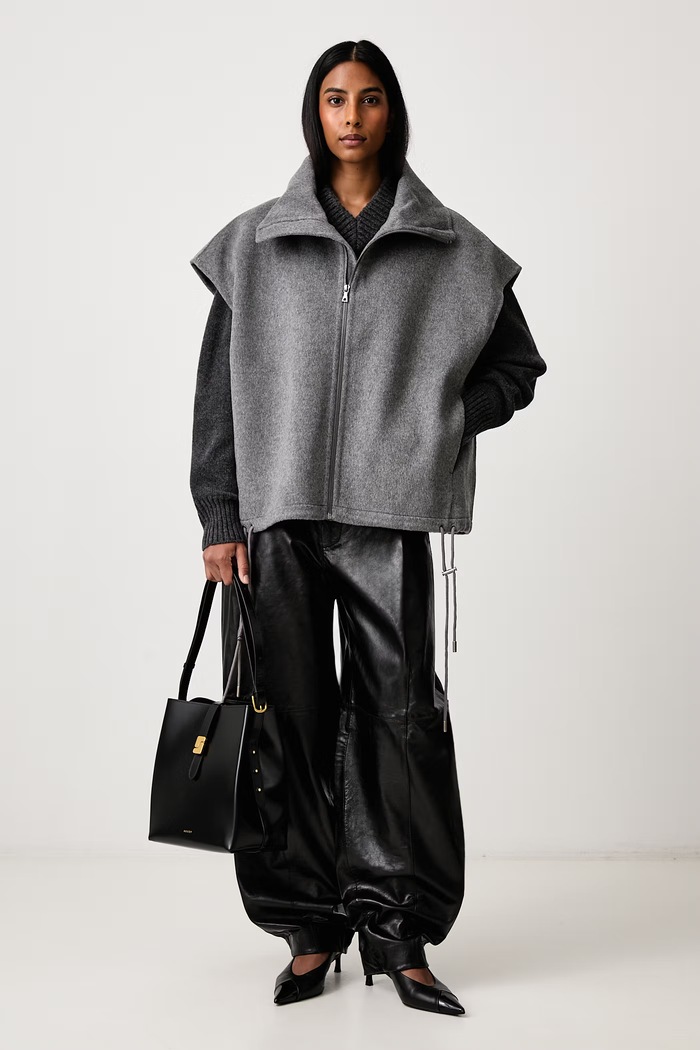 Soeur Pulover za žene od merino vune JULIE PUL1447JULIE siva AW26