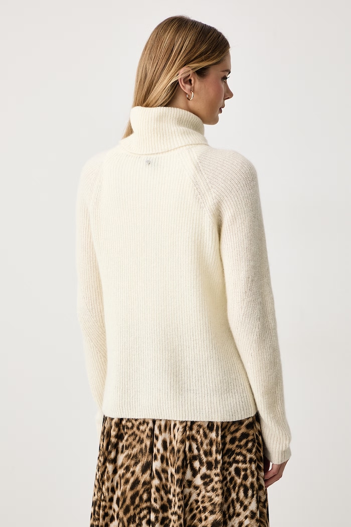Odzież BOSS Orange Sweter damski z wełną C_Falodina_1 50569896 beżowy
